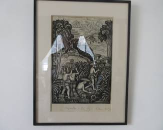 Balinese early 20th C painting.