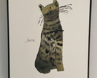 Andy Warhol print, Green Sam 
