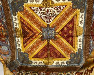 Hermes silk scarf 