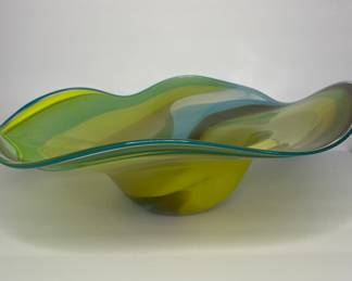 Susan Anne Glass large bowl 
