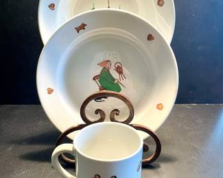Arabia Finland Hansel and Gretel dish set vintage 