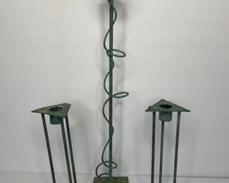 Vintage metal candlesticks 