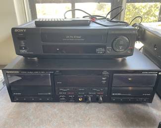Sony SLV-390 Vcr
Kenwood Stereo Double Cassette Deck