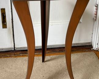 Metal triangle side table 