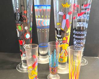 Ritzenhoff beer & shot glasses vintage