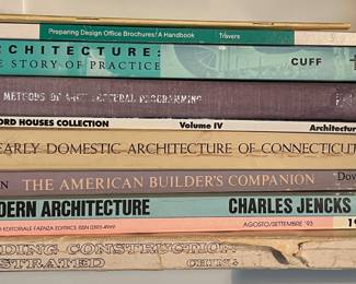 Large collection of architecture books