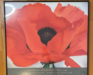 Georgia O’ Keefe framed poster 