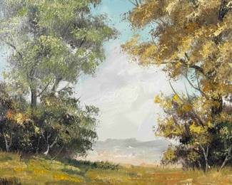 Continental Landscape Oil on Canvas by Wilhelm Eder, Austria