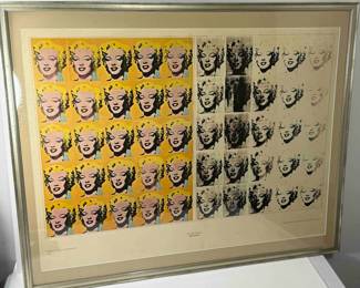 Andy Warhol 50 Faces of Marilyn Monroe Diptych Lithograph c1962