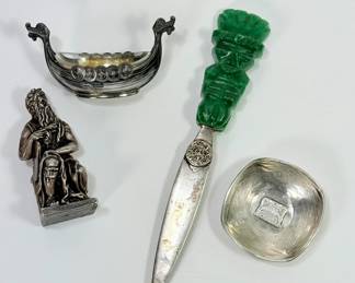 Around the World 4 Piece Sterling Silver Lot