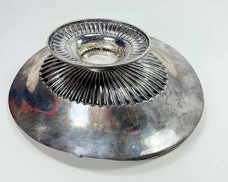 Sterling silver bride’s basket, English hallmarks – from London c1891.   
