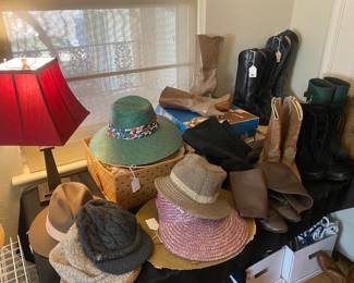 Great Hat collection !! And boot too- size 5.5 - 6