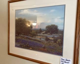 Wonderful blue bonnet prints. Every Texas home should have a bluebonnet painting! 