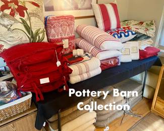 Pottery Barn bedding, blankets, throw pillows & more!!