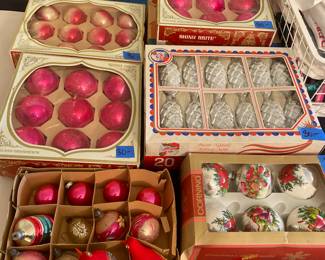 Vintage Christmas ornaments 