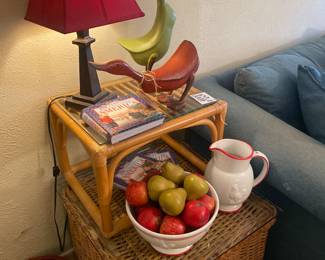 Cute wicker table! There are 2 pictured 