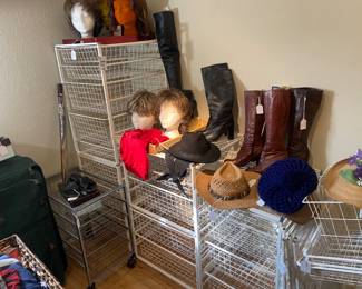 There are a number of Elfa storage units available !! Wig collection, hat collection! 