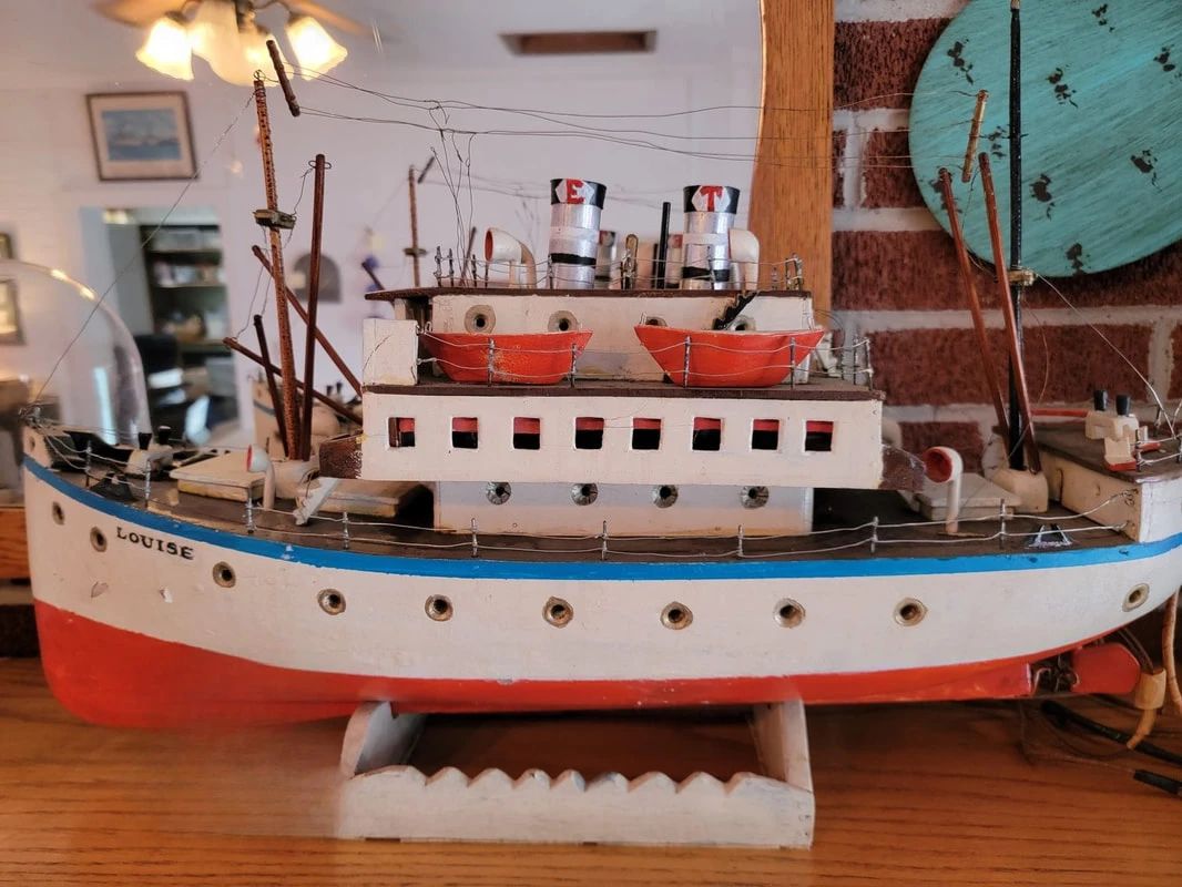 Vintage boat model