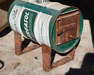 Degreasol vintage drum stove