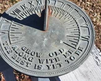 Cast iron sundial