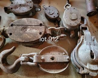 Ship boat rigging blocks