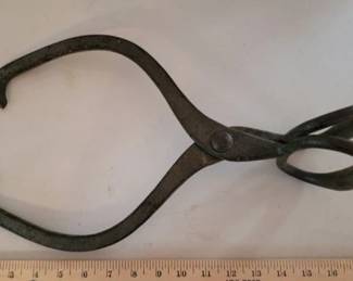 Vintage ice tongs