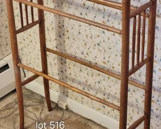 Antique towel rack