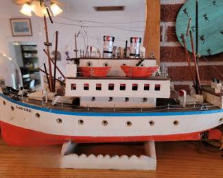 Vintage boat model