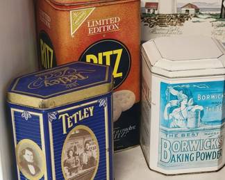Vintage collector tins