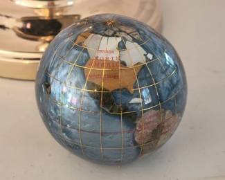 World globe paperweight