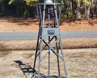 Metal cast buoy light
