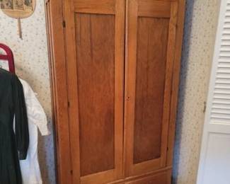 Antique oak armoire