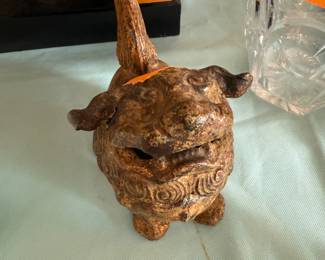 Chinese cast iron Foo Dog 