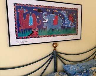 Feline signed art by Nancy Coffelt 