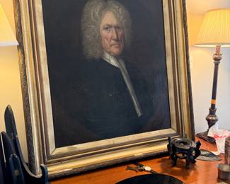 Antique oil painting of a lawyer