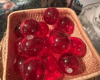 Fushia Lucite Balls