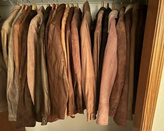 Over 50 Brown Leather Jackets - Sizes Large to 2X