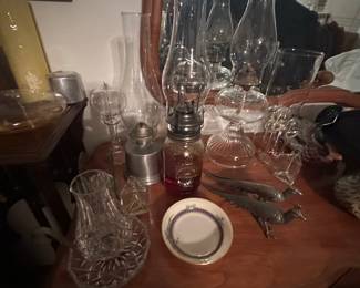 Hurricane and Oil Lamps