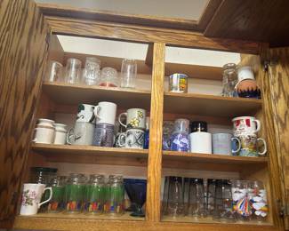 Lots of Vintage Glasses and Mugs