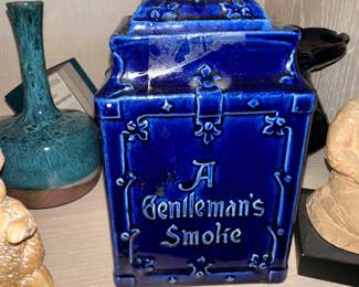 Antique Ceramic Cigar tobacco Jar