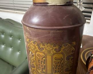 Antique Chinese Tea Storage Tin