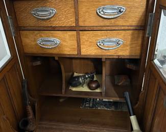 Antique Smoking Cabinet - Beautifully made