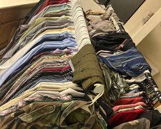 Hundreds of Long Sleeve and Button Down Mens Shirts