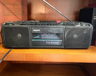 Vintage Sanyo M7024A AM/FM Stereo Radio Cassette Recorder