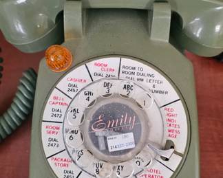 Vintage Western Electric 500 series rotary telephone for Hotel Use
