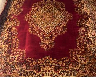 8 x 10 Red And Tan Area Rug