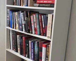 Assorted Books Amd Bookshelf