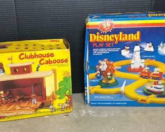 Disney Land Car Play Set And Clubhouse Caboose