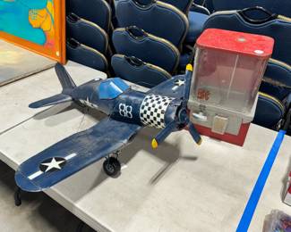 Vintage Toy Plane and Candy Machine Orlando