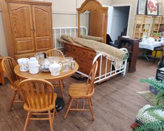 Dining Room Table and 5 Piece Bedroom Set